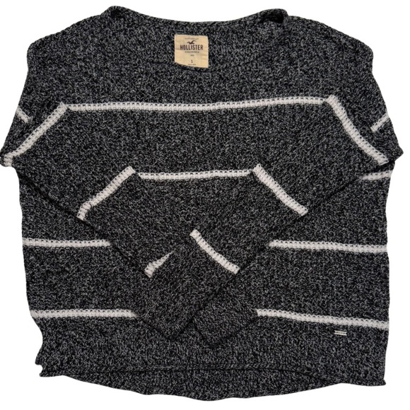Hollister Women’s Gray and White Sweater - Picture 1 of 4